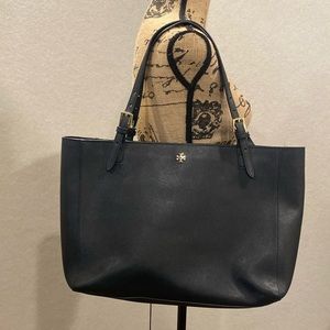 Tory Burch Black Leather Tote